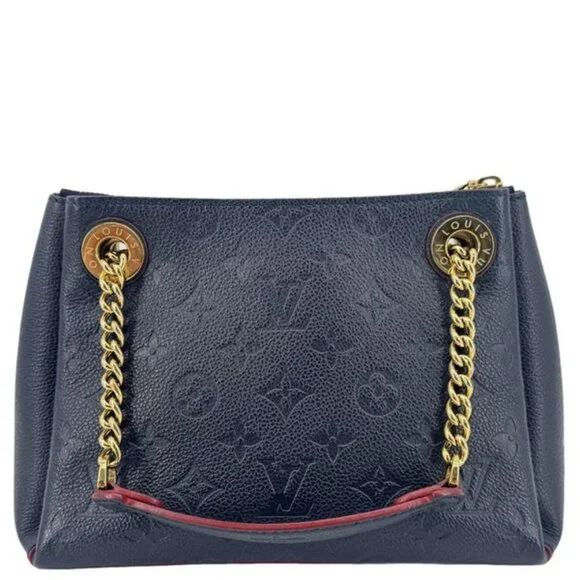 Louis Vuitton Surene BB Empreinte Leather Shoulder Bag Navy Blue - Picture 1 of 16